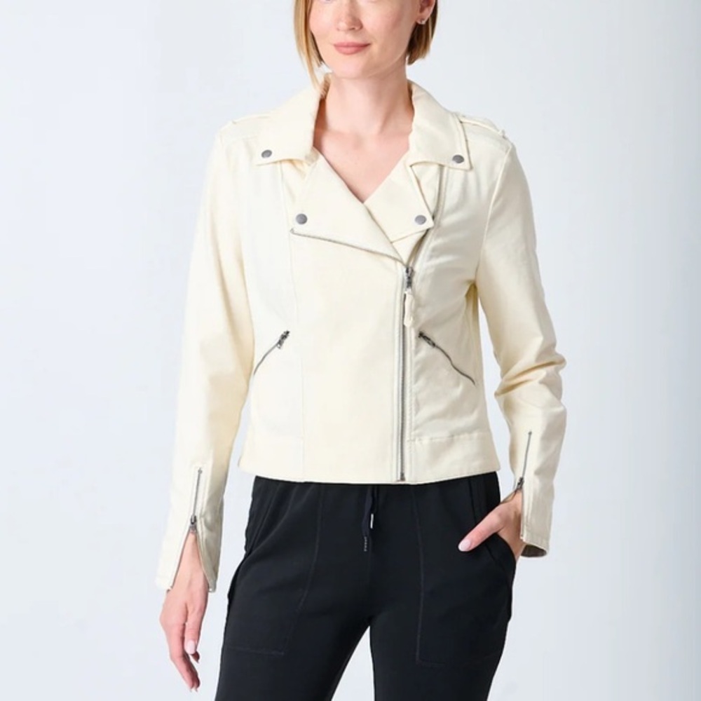 Anthropologie Marrakech Jaxon Knit Moto Jacket Sz S - Picture 1 of 13